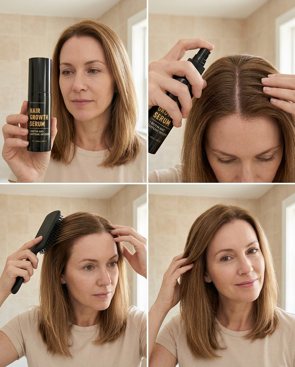 How to apply CALVESSA scalp serum